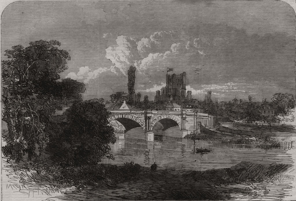 Kelso, Roxburghshire, visited by the Prince & Princess Of Wales. Scotland 1865
